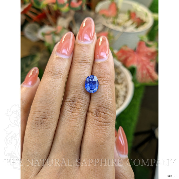 4.41 Ct. Blue Sapphire from Ceylon (Sri Lanka)