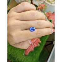 4.41 Ct. Blue Sapphire from Ceylon (Sri Lanka) Life Style