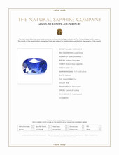 1.06 Ct. Blue Sapphire from Ceylon (Sri Lanka) Scan Report