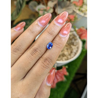 1.10 Ct. Blue Sapphire from Ceylon (Sri Lanka) Life Style
