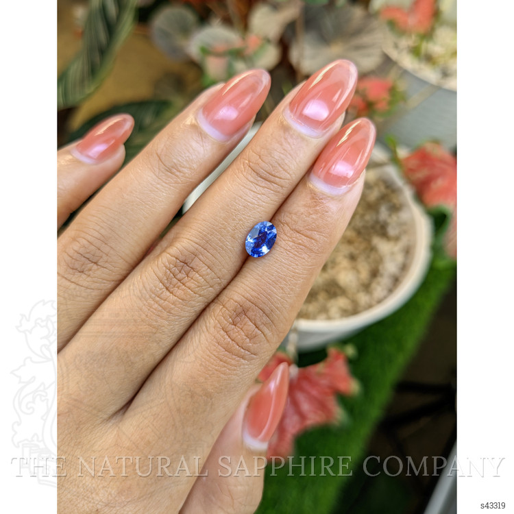 1.10 Ct. Blue Sapphire from Ceylon (Sri Lanka)