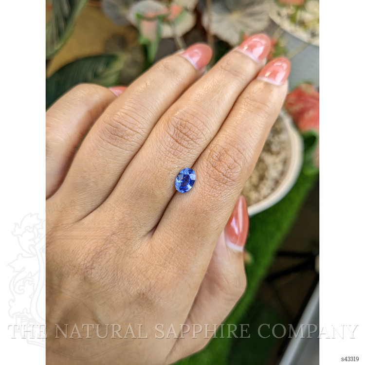 1.10 Ct. Blue Sapphire from Ceylon (Sri Lanka)