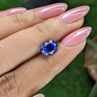 2.05 Ct. Blue Sapphire from Ceylon (Sri Lanka) Life Style