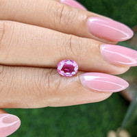 1.04 Ct. Purplish Pink Sapphire from Tanzania Life Style