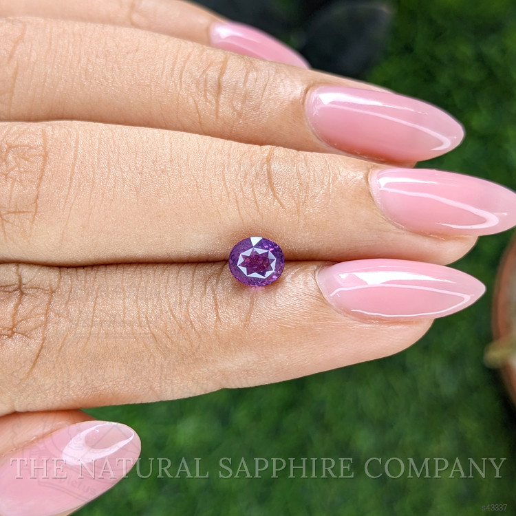 1.04 Ct. Pinkish Purple Sapphire from Tanzania