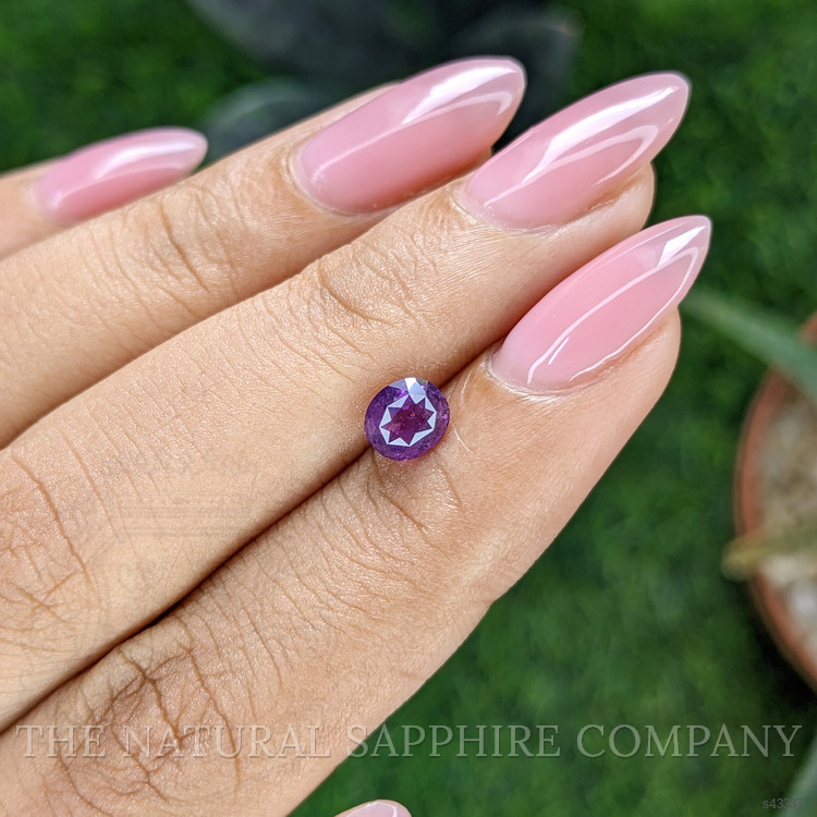 1.04 Ct. Pinkish Purple Sapphire from Tanzania