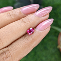 0.92 Ct. Reddish Pink Sapphire from Tanzania Life Style