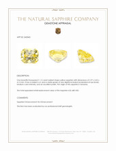 1.12 Ct. Yellow Sapphire from Tanzania Appraisal
