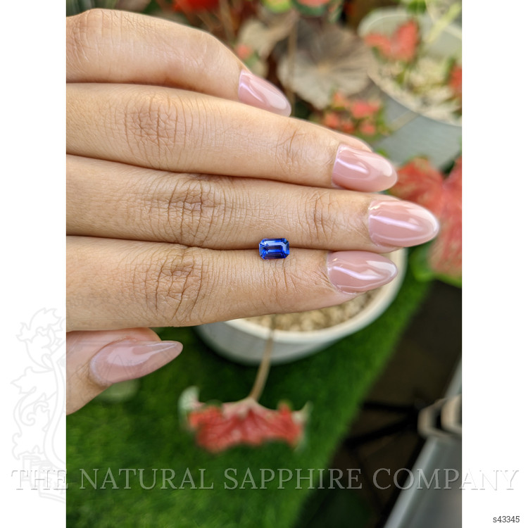0.77 Ct. Blue Sapphire from Ceylon (Sri Lanka)