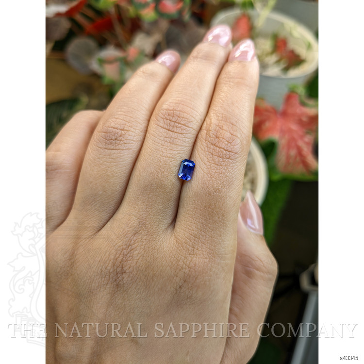 0.77 Ct. Blue Sapphire from Ceylon (Sri Lanka)