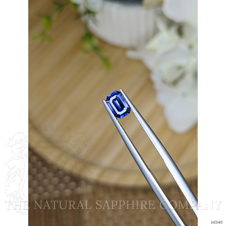 0.77 Ct. Blue Sapphire from Ceylon (Sri Lanka)