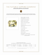 2.09 Ct. Yellow Sapphire from Tanzania Scan Report
