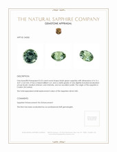 0.33 Ct. Bluish Green Sapphire from Ceylon (Sri Lanka) Appraisal