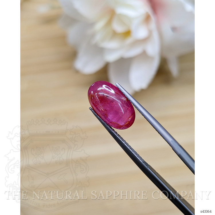5.26 Ct. Pinkish Purple Cabochon Sapphire from Tanzania