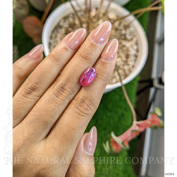5.26 Ct. Pinkish Purple Cabochon Sapphire from Tanzania