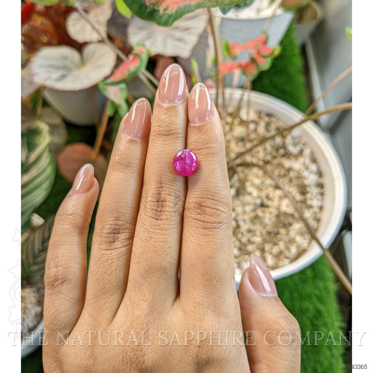 4.35 Ct. Pinkish Purple Cabochon Sapphire from Tanzania