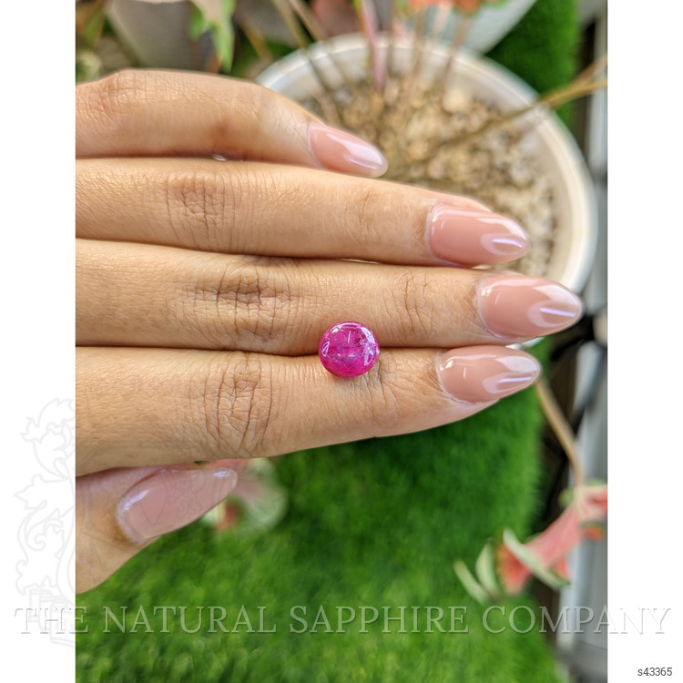 4.35 Ct. Pinkish Purple Cabochon Sapphire from Tanzania