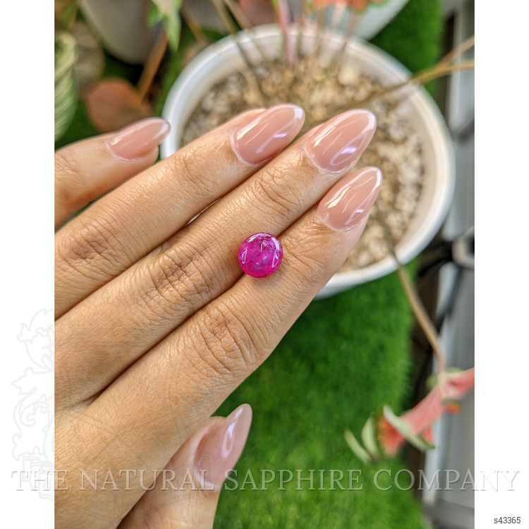 4.35 Ct. Pinkish Purple Cabochon Sapphire from Tanzania