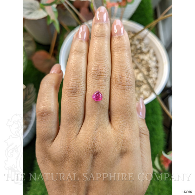 1.29 Ct. Pink Cabochon Sapphire from Tanzania