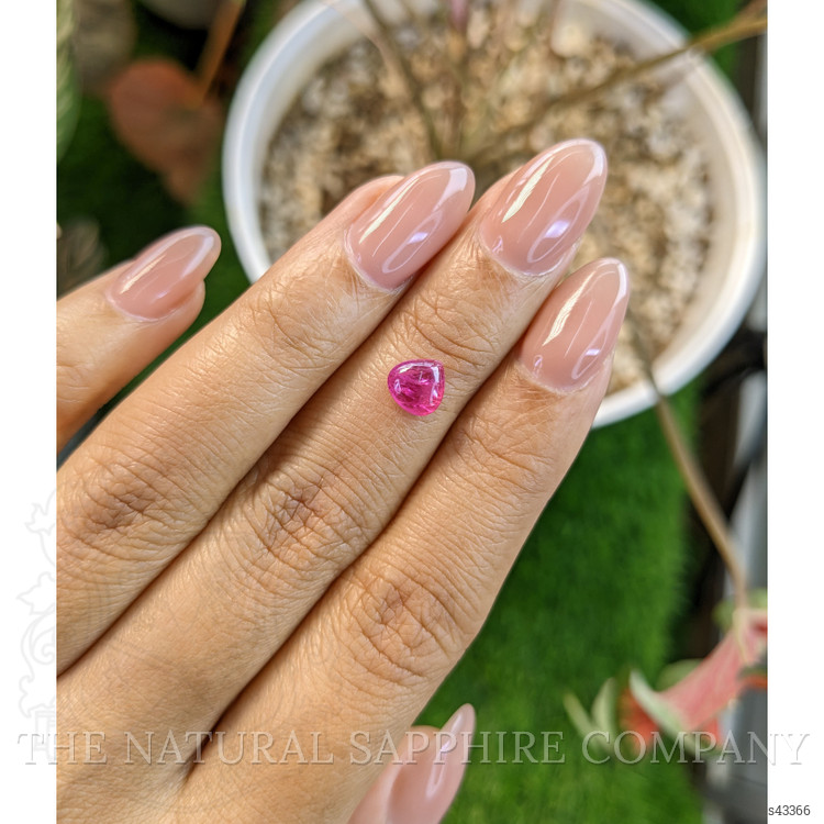 1.29 Ct. Pink Cabochon Sapphire from Tanzania