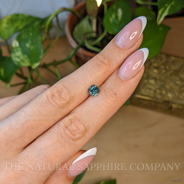 1.50 Ct. Greenish Blue Sapphire from Montana