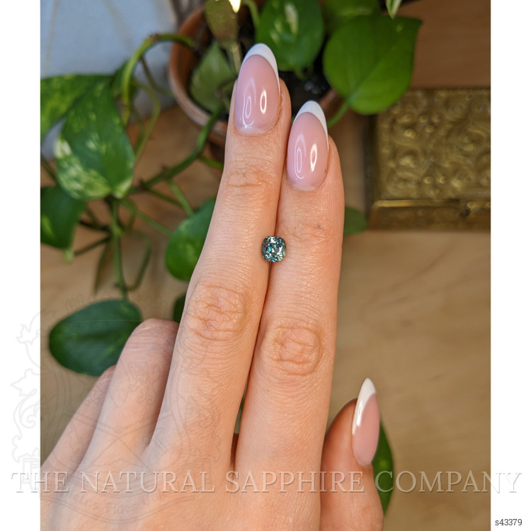 1.50 Ct. Greenish Blue Sapphire from Montana