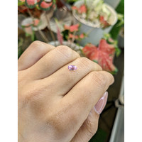 0.78 Ct. Purplish Pink Sapphire from Tanzania Life Style