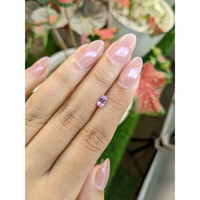 0.78 Ct. Purplish Pink Sapphire from Tanzania Life Style