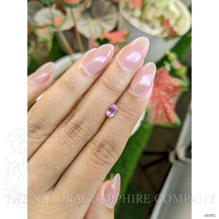 0.78 Ct. Purplish Pink Sapphire from Tanzania