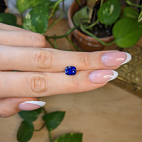 2.10 Ct. Blue Sapphire from Ceylon (Sri Lanka) Life Style
