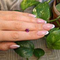 1.24 Ct. Purplish Pink Sapphire from Madagascar Life Style