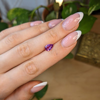 1.54 Ct. Pinkish Purple Sapphire from Madagascar Life Style