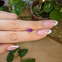 1.54 Ct. Pinkish Purple Sapphire from Madagascar Life Style