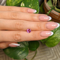 1.42 Ct. Purplish Pink Sapphire from Madagascar Life Style