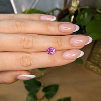 1.56 Ct. Purplish Pink Sapphire from Madagascar Life Style