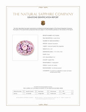 2.01 Ct. Purplish Pink Sapphire from Ceylon (Sri Lanka) Scan Report