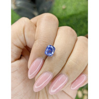 2.61 Ct. Blue Sapphire from Ceylon (Sri Lanka) Life Style