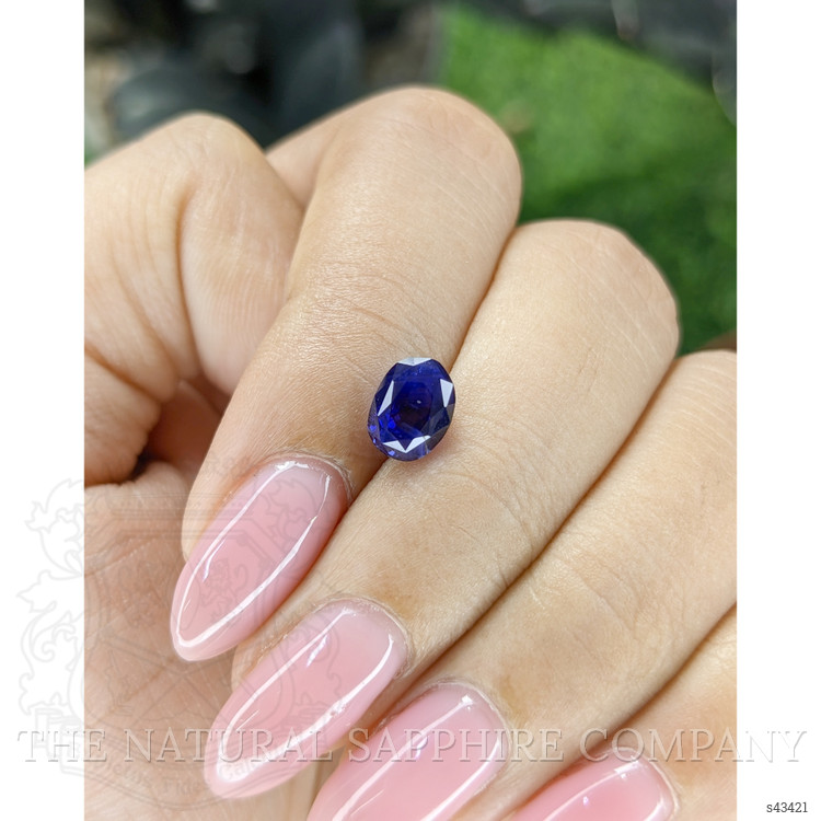 2.01 Ct. Purplish Blue Sapphire from Ceylon (Sri Lanka)