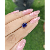 2.01 Ct. Purplish Blue Sapphire from Ceylon (Sri Lanka) Life Style