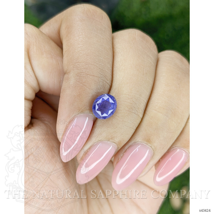 2.09 Ct. Purplish Blue Sapphire from Ceylon (Sri Lanka)