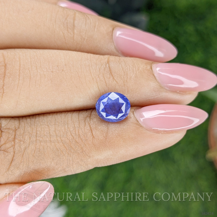 2.09 Ct. Purplish Blue Sapphire from Ceylon (Sri Lanka)