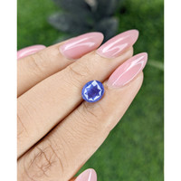 2.09 Ct. Purplish Blue Sapphire from Ceylon (Sri Lanka) Life Style