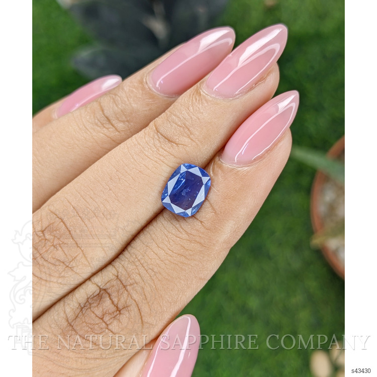 2.04 Ct. Blue Sapphire from Ceylon (Sri Lanka)