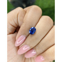 2.02 Ct. Blue Sapphire from Ceylon (Sri Lanka) Life Style