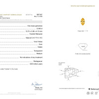 2.05 Ct. Yellow Sapphire from Madagascar Scan Report