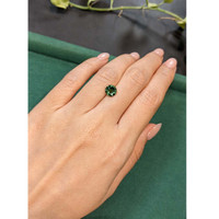 2.11 Ct. Green Sapphire from Madagascar Life Style