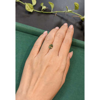 2.00 Ct. Yellowish Green Sapphire from Madagascar Life Style