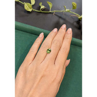 2.15 Ct. Green Sapphire from Madagascar Life Style