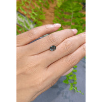 1.24 Ct. Bluish Green Sapphire from Madagascar Life Style