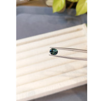 1.60 Ct. Bluish Green Sapphire from Madagascar Life Style
